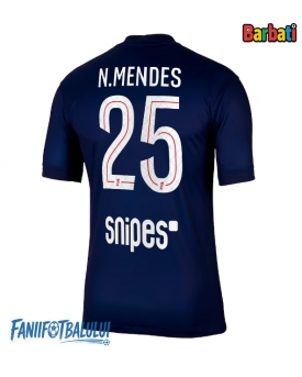 Paris Saint-Germain Nuno Mendes #25 Tricou Fotbal Replică 2025-26 Barbati Acasa